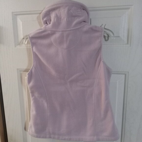 Calvin Klein Performance Women's Light Pink Fleece Vest Size S - Picture 4 of 9